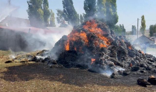 Çiftçiyi kahreden görüntü! Yangında kül oldu