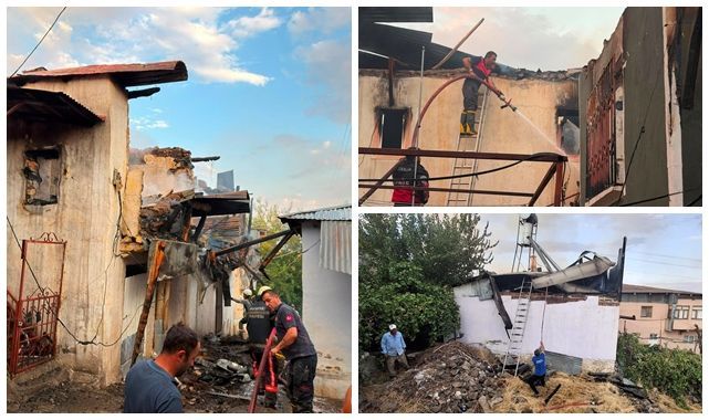 Çıkan yangın 8 evi kullanılamaz hale getirdi