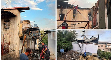 Çıkan yangın 8 evi kullanılamaz hale getirdi