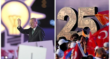 Cumhurbaşkanı Erdoğan, AK Parti'nin 25. yıl kutlamasında partililere sesleniyor