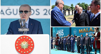 Cumhurbaşkanı Erdoğan'dan Malazgirt'te kritik mesaj: Atımızın kuyruğunu bağladık