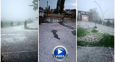 Dolu hayatı felç etti! Dakikalar içerisinde her yer beyaza büründü