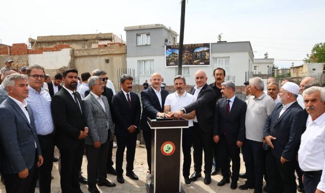Dualarla ilk harç döküldü! Yeni cami yapımı başladı