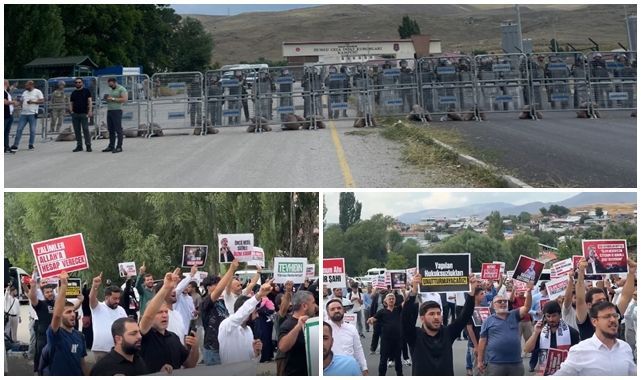 Erzurum'da Dumlu Cezaevi önünde Kuytul hareketliliği