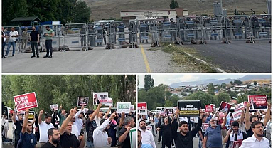 Erzurum'da Dumlu cezaevi önünde Kuytul hareketliliği