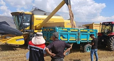 Erzurum'da hasat dönemi denetimleri sürüyor