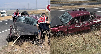Erzurum'da otomobil ve kamyon çarpıştı! Ölü ve yaralılar var