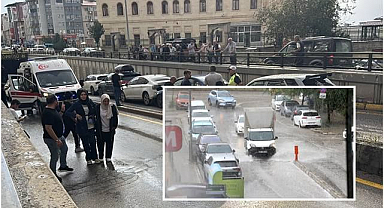 Erzurum'da sağanak etkili oldu, kazalar ard arda geldi!