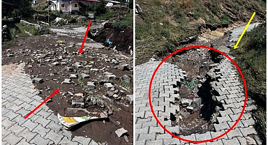 Erzurum’da sel felaketi: Geriye bu görüntüler kaldı