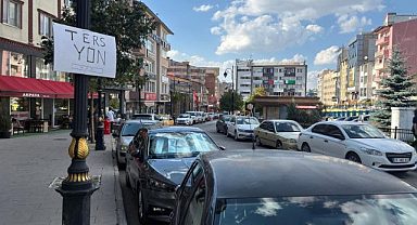 Erzurum’da vatandaşlardan sıra dışı trafik önlemi