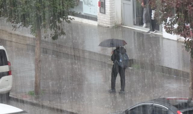 Erzurum'da yağmur ve dolu etkili oldu