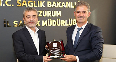 Erzurum İl Sağlık Müdürlüğü' nde görev değişimi! Bedir görevi Meral'e bıraktı