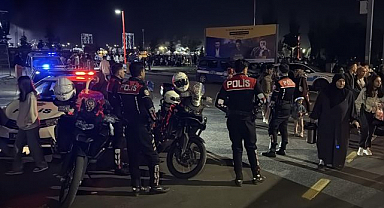 Erzurum polisi festival için sahada
