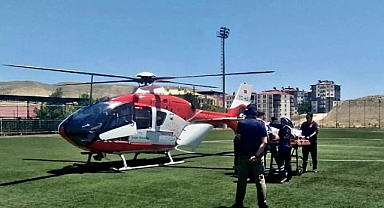 Hava ambulansı zamanla yarıştı