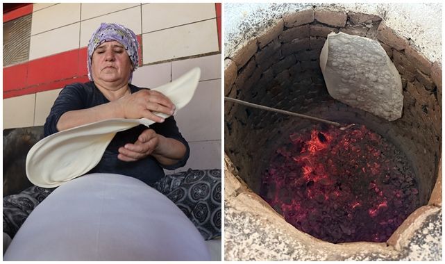 Kadınların kavurucu sıcaklardaki tandır mesaisi