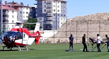 Kalp krizi geçiren hasta için havalandı