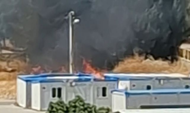 Kopan teller yangın çıkardı!