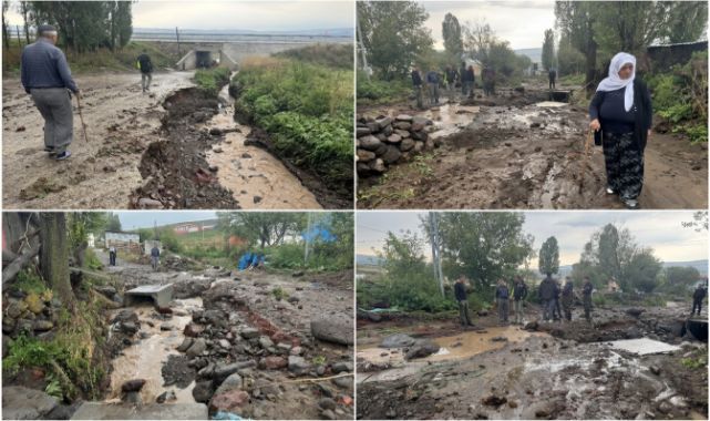 Kötü hava hayatı felç etti! Birçok köy hasar aldı