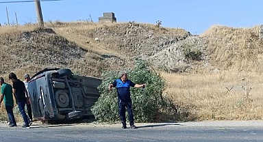 Lastiği patlayınca kaza geliyorum dedi!