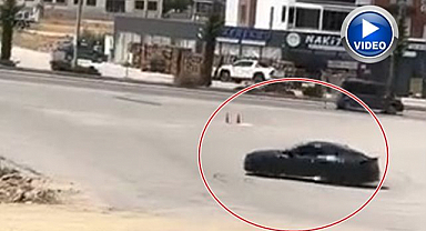 Lüks otomobiliyle drift attı! Cezadan kaçamadı