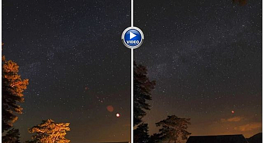 Meteor yağmuru Erzurum semalarında görsel şölen sundu
