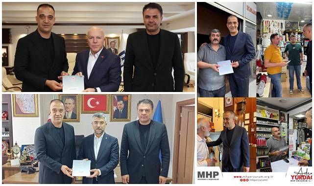MHP Erzurum'da kongre hazırlığı: Başkan Yurdagül'den davet turu