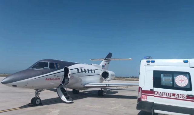 Minik can için gökyüzünde yaşam koridoru!