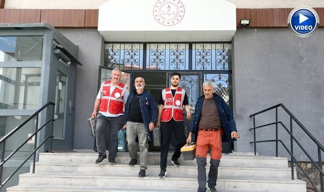 Mobil ekip sahada! 72 okul yeni döneme hazırlandı