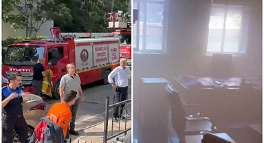 Öğretmenevi’nde korkutan yangın