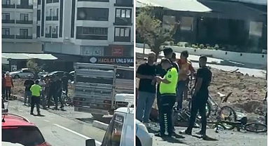 Otomobil ile bisiklet çarpıştı, hastanelik oldular