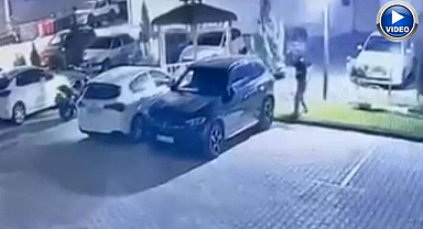 Siteye girdiler, camı böyle kırdılar!