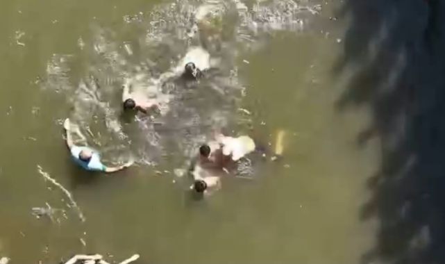 Suda kaybolan şahıs için vatandaşlar seferber oldu