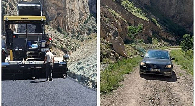 Tarihi kaleye giden yol yenilendi