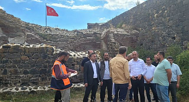 Tarihi tabyada restorasyon sürüyor