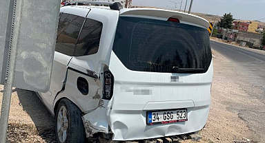 Trafikte maddi hasarlı kaza!