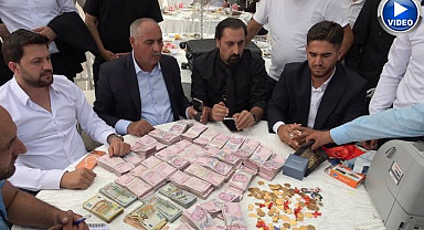 Yok böyle düğün! Takılar bavullarla taşındı