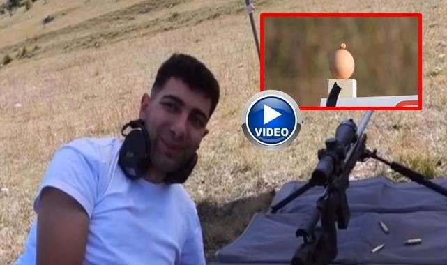 100 metreden iğne üzerindeki buğdayı vurdu