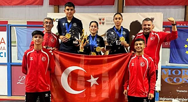 Avrupa'dan altın madalya ile döndü