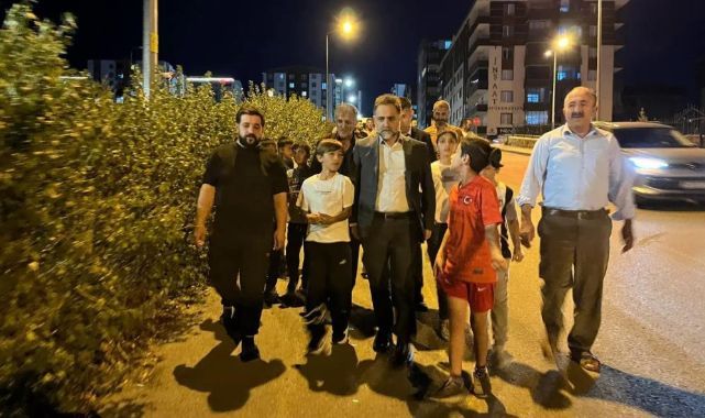 Başkan Uçar Hilalkent’te gece mesaisinde 