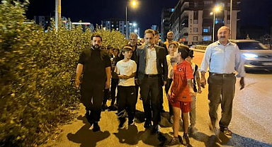 Başkan Uçar Hilalkent’te gece mesaisinde 