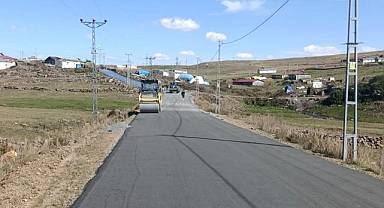 Beton yol mesaisi başladı