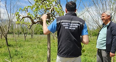 Çiftçilere sahada teknik destek