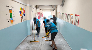 Denetimli serbestlik yükümlüleri temizlik mesaisinde