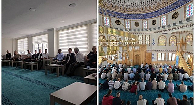 Depremde yıkılan cami yeniden ibadete açıldı