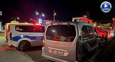 Erzurum'da dehşet anları! Motosiklet sürücüsü yaşam savaşı veriyor