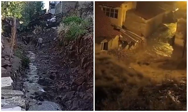 Erzurum'da evleri su bastı!
