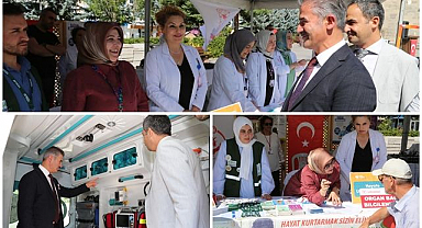 Erzurum’da Halk Sağlığı Şenliği’ne yoğun ilgi