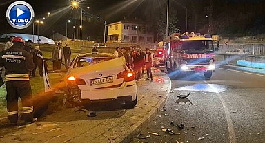 Erzurum'da korkutan kaza!