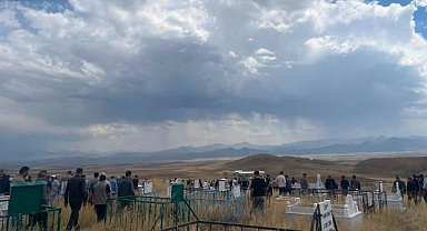 Erzurum'daki inşaat kazasında ölen işçi son yolculuğuna uğurlandı