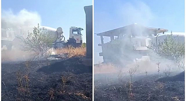 Evlerin arasında yangın paniği!